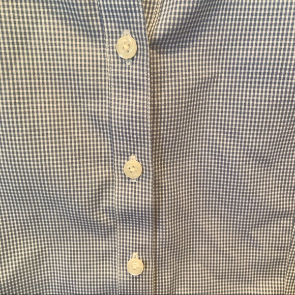 Brooks Brothers 346 Women’s Blue Gingham Blouse - Picture 4 of 6